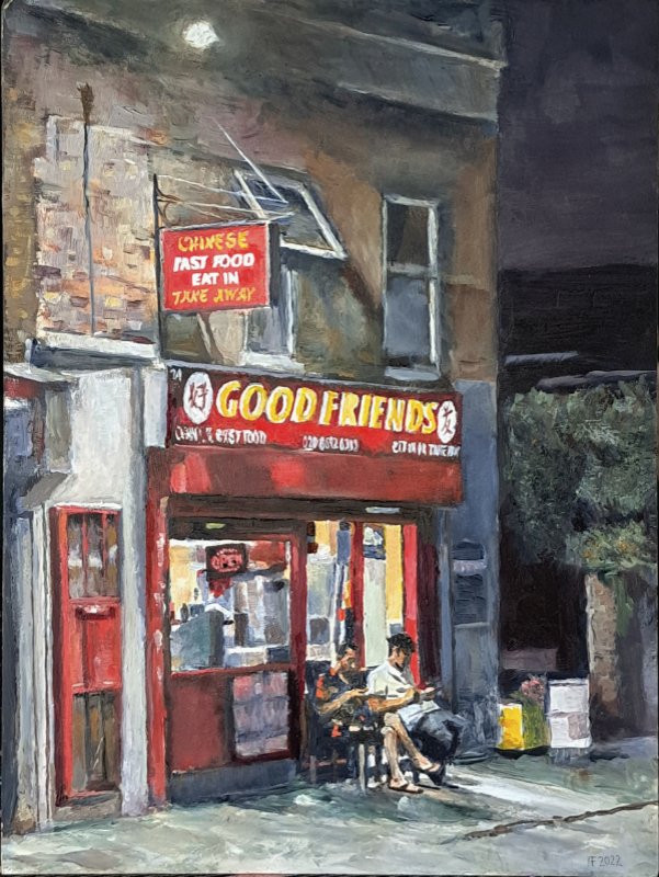 Good Friends 10.40 pm 30 x 40 cm
